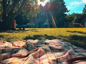 picnic blanket - stay safe outdoors during covid-19